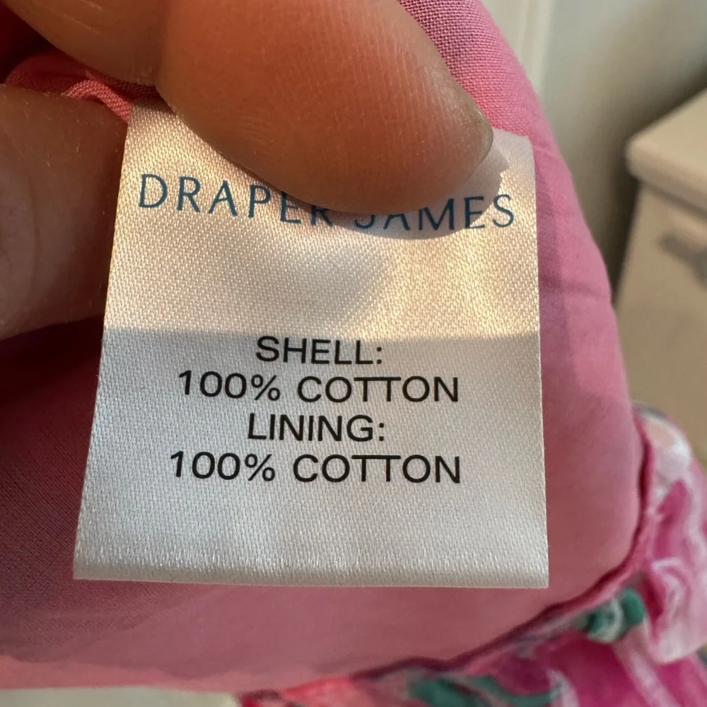 Draper James Coral-Pink wrap midi sundress - Picture 9 of 9